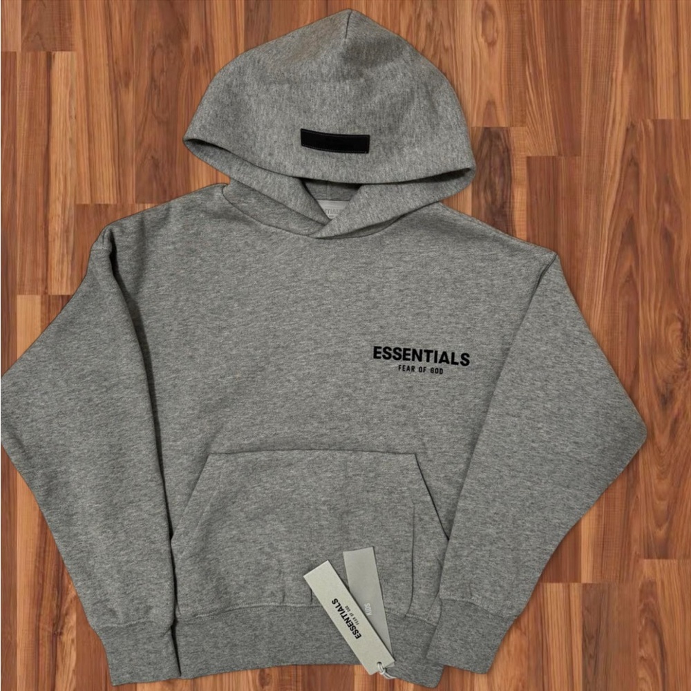 Fear of God Essentials Heather Gray Hoodie